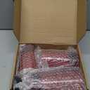 NURADA Flickering Flameless Candles: Built-in Star String Lights Battery Operated LED Pillar Candles with Remote and Timer Romantic Decorations for Wedding Party Christmas Halloween - Red 3 Pack (4-5-6 inches)