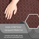 ULTICOR Extra Wide 75" - 100", Reclining 2 Seater Sofa, Extra Wide Reclining Love Seat Slipcover, 6-Piece Jacquared Fabric, Reclining Sofa Covers, Thick, Soft, Washable (Style 2) (Brown)