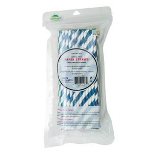 Paper Straws Jumbo Pack 75 Count, 1 EA Colorfull