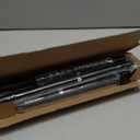 ALLZONE Heavy Duty Tension Shower Curtain Rod 42-83 Inches for Bathroom, Window, Non-Slip, Adjustable with Strong Spring Pole for Closet, Doorway, No Rust, No Drilling, Black