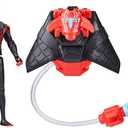 Marvel Spider-Man Aqua Web Warriors 4-Inch Miles Morales Action Figure with Refillable Water Gear Accessory, Action Figures for Boys and Girls 4 and Up
