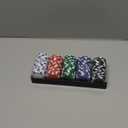 Elbow Room Games 100-Piece Poker Chip Set with Tray – Casino Style Plastic Chips for Texas Hold'em, Blackjack & Home Game Nights