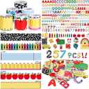 Kosiz 118 ft School Themed Bulletin Board Border Classroom Decoration Set, Small