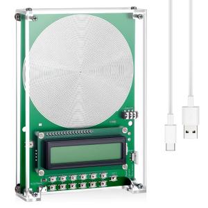 Relaxweex Adjustable Schumann Sine Wave Resonance Generator Ultra Low Frequency Generator Sound Frequency Machine with USB and Acrylic Case(0.1hz-100khz) (Green)
