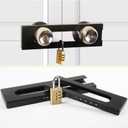 French Double Door Iock, French Door Iock, Adjustable Double Door Reinforced Iock, Copper Iock with Password, Knob and Handle Reinforced Iock, Can Be Used Both Indoors and Outdoors