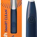 Spinbrush Smart Clean Battery Powered Electric Toothbrush for Adults with Dual Action Head, Pacer & Timer, Midnight Blue, Soft Bristles, 1 Count