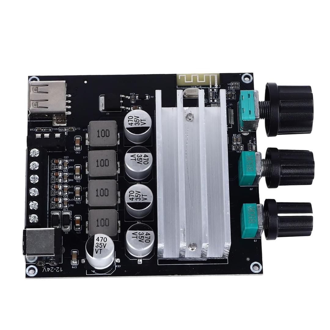 Jeanoko Dual Channel Amp Board BT 5.3 Digital Power Amp Board for Immersive Home Entertainment Experience