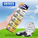 4 x GutAlkaLi CR2025 3V Lithium Battery, CR 2025 Batteries, 10 Count