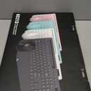 Wireless Keyboard and Mouse Combo - Full-Sized Ergonomic Keyboard with Wrist Rest, Phone Holder, Sleep Mode, 2.4G Quiet Keyboard for PC Laptop, Complete Work Setup for Office or Home -Trueque KM23