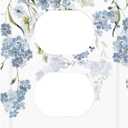Hydrangea Blue Flowers Watercolor Floral Outlet Covers 1 Gang Duplex Light Switch Cover Decorative Switch Plates Electrical Receptacle Faceplate Wall Plate for Bed Room Living Room Decor