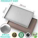 SIKADEER 28" x 22" Under Sink Mat Waterproof, Silicone Mat Kitchen Drawer Shelf and Cabinet Liner, Sink Protector for Kitchen Organizers and Storage, Boot Tray Pet Food Mats