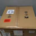 Schoolhouse Light Fixture Modern Black Flush Mount Ceiling Lighting 14" Milk White Glass Shade Vintage Ceiling Light for Farmhouse Kitchen Hallway Entryway