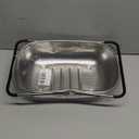 Over the Sink Colander - Strainers and Colanders - Sink Strainer Basket - Expandable Fine Mesh Strainer with Rubber Grip for Veggie, Fruits, Pasta, Home Kitchen Essentials (9.5W x 13.4-21.3L x 3.3H) (Light Black)