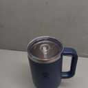 Hydro Flask 40 Oz Clear Lid Travel Tumbler with Straw and Handle - Insulated Stainless Steel in 40 Oz Harbor Blue