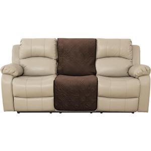 BOCTOPUG Velvet Recliner Chair Cover - Sofa Slipcover Waterproof Recliner Slipcover Sofa Cover Water Resistant Couch Cover for Dogs Pets (Brown, 23" Middle)