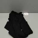 ANRABESS Women Long Sleeve Crew Neck Bodysuits Top 2025 Fall Slim Fit Ribbed Knit Soft Basic Tee Shirts (Small, Black)