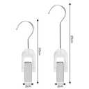 5Pcs Acrylic Hair Extension Hangers for Wig Holder Laundry Hanging Hook Clips for Hairpin Hairdressers Hangers for Wig Storage Weft Extension Storage Clips