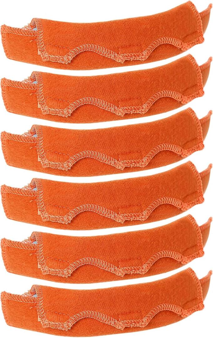 6pcs Hard Hat Sweatband - Cotton Hard Hat Liner With Hook And Loop, Reusable Hardhat Sweatband For Chainsaw Helmet, Hard Hat Sweat Bands Replacement, Welder Helmet,Hard Hat Accessories