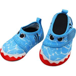 RERUN Kids Boys Girls Quick Dry Athletic Water Shoes Aqua Socks for Beach Swimming Pool Blue 2-2.5 Years Toddler