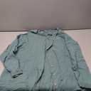 Womens Open Front Cardigan Shirt Soft Cotton Linen 3/4 Sleeve Lightweight Coat Casual Solid Color Button Loose Tops Size S