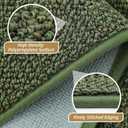 BEQHAUSE 20"x32" Entryway Rug Indoor Door Mat Non-Slip Washable, Hallway Rugs Absorbent & Stain Resist Hall Carpet Runner Rugs for Entryway, Front Door Floor Mats Laundry Room Rugs for Entry, Green