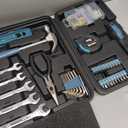 Zeite Tool Kit for Home, 144 Piece Hand Tool Set with Storage Box, General Basic Repair Tool Set with Hammer, Pliers, Wrenches, Voltage Tester, Measure Tape, Screwdriver Bits
