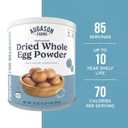 Augason Farms Pasteurized Dried Whole Egg Powder Can | Emergency Food Supply, 85 Servings, 10 Year Shelf Life, No Additives or Preservatives, 5g Protein per Serving (EXP 06/22/36)