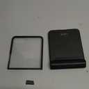 for Samsung Galaxy Z Flip 7 Case with S Pen,Slim PC All-Inclusive Shockproof Cover with Magnetic Hinge Protection + Tempered Glass Screen Protector for Samsung Galaxy Z Flip 7 5G (Black)