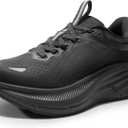 NORTIV 8 Women's Walking Shoes Cushion Comfortable ActiveBreeze Running Tennis Shoes Non-Slip Workout Gym Sports Athletic Breathable Fashion Sneakers (7.5, All Black)
