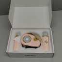 Mini Karaoke Machine for Kids, Portable Bluetooth Speaker with 2 Wireless Microphone, Toys for Girls Boys Gifts, Retro Speaker Set Stereo Sound Enhanced Bass for Home Party Birthday (Pink)