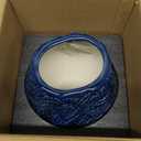 Sunddo Blue Ceramic Vase, Large Round