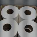 Genuine Joe Jumbo Roll Bath Tissue - 2-Ply White Toilet Paper, 3.3" x 650' per Roll, 12 Count Bulk Pack, Recycled Fiber, Commercial Grade for Dispensers