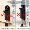 Elfhloo Kickdown Door Stopper, Foot-Operated, for Gaps Under 30mm, 1-Pack