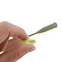 HAHIYO 35PCs 2.8x0.5Inch Green Plastic Floral Water Tubes with Long Stem and Silicone Caps Flower Vials for Plants Fresh Flowers Arrangement Milkweed Cuttings Florist Supplies, Total Length 5.7inches