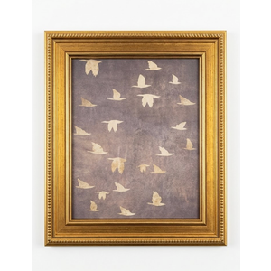 Vintage Gold Framed Wall Art Minimalism Retro Bird Sketch Canvas Wall Decor Farmhouse Animals Sketch picture Rustic Beige Style Poster for Bedroom Living Room Bathroom Home Decoration 9x11in (11L"X9W")