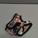 EcoBark Step in Dog Harness  EcoFriendly Teacup Dog Harnesses for XXS, XS, and Small Dogs  Reflective and Adjustable Mini Body Halter Vest Tiny Soft Mesh Toy Breed Harness (Beige Plaid, XXS)