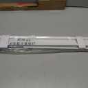 Cordless Vinyl Mini L Blinds 27" W x 36" H, 1" Slat White Horizontal Windows L Blind for Door, Shades, Camper, Light Filtering, Interiors, Arrive 1/2 Inch Narrower Indoor