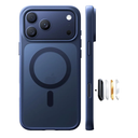 TORRAS for iPhone 17 Pro Case, Camera Control, Fit for MagSafe, Military-Grade Protection, Magnetic Slim Translucent Anti-Fingerprint Phone Case for iPhone 17 Pro 6.3", Deep Blue