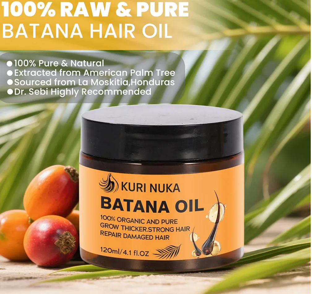 Batana Oil for Hair Growth, Batana Oil Paste, Unrefined Batanas Oils, Batanas Natural Hair Growth Oils, Strengthens Hair, Nourishes and Moisturizes for Women & Men, 3.7 Ounce (1PCS) By 08/27/2028