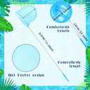 24 Pcs Plastic Fish Bowls with Ventilated Lids and Fishing Nets Bulk Set Include 12 Fish Bowl with Handle and 12 Fishing Nets for Collecting Fishes Crabs Sea Creatures for Summer Beach Party Favors