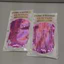 2 Pack Glitter Pink Backdrop, 3.28 FT x 7.05 FT Birthday Party Decorations, Laser Pink Fringe Curtains Foil Streamer Tinsel, Pink Curtains Photo Backdrop Happy Birthday Valentines Day Backdrop