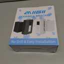 Anti-Theft Ring Doorbell Mount, Adjustable No-Drill Stainless steel Mounting Bracket Cover Holder Compatible with Ring Doorbell 4/3/2/1 for Home Rentals Office Room, White