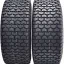 Dayrim 2 Pcs 16X6.50-8 Lawn Mower Tires - 4 Ply, Tubeless, Turf Tread for Riding Mowers & Garden Tractors