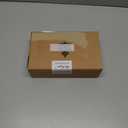 Dusty Blue and Champagne Gold Christmas Ribbon Wired 2.5" Blue Gold Christmas Tree Ribbon for Decorations, Blue and Gold Wired Satin Ribbon for Gift Wrapping, Crafts (6 Rolls 36 Yards)