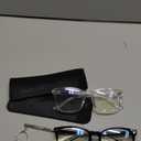 livho High Tech Blue Light Glasses - Advanced Blue Light Blocking Computer Glasses - Screen Fatigue & UV Protection (*B1 Light Black+clear)