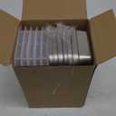 6 Pcs Stainless Steel Snack Containers 30 oz 2-compartment Meal Prep Containers Reusable Metal Divided Bento Box with Silicone Lids Leakproof Lunch Box Dishwasher Safe (White)