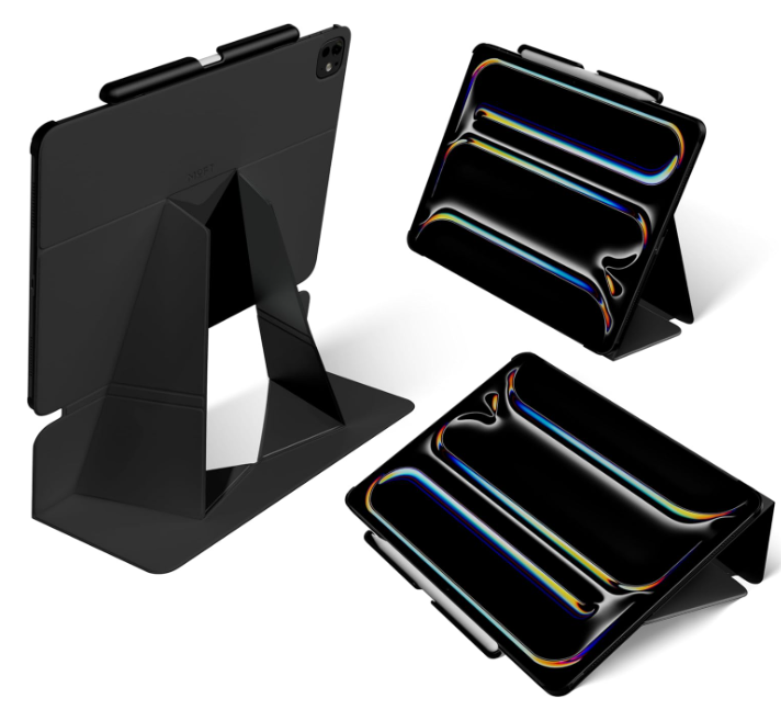MOFT Folio Case iPad Pro 13-inch (M4/M5), Multi-Angle Viewing, Auto Sleep/Wake, Jet Black 