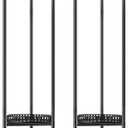 LUBORN 2-Pack Plant Stand Indoor Outdoor, 30'' Tall Plant Stands, 2 Tier Metal Planter Stand, Flower Stand Plant Pot Holder for Living Room, Corner, Deck