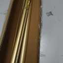 1pack Tension Curtain Rod 41-126 In(4-10Ft),Long Shower Curtain Rods No Drilling Outdoor Tension Rods For Patio Gold Shower Rod For Window Or Bathroom，Rod Diameter 1.26in-One-Bond Stretching
