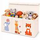 Zebra Baby Toy Storage Organizer for Kids and Toddlers, 40" x 13.5" x 16.5" - Large Collapsible Toy Chest for Living Room - Box, Bin, Organizer for Boys and Girls, Extra Big